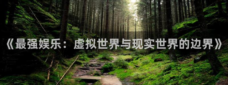 图文资讯天空彩天下赢彩介绍：《最强娱乐：虚拟世界与现实世界的边界》