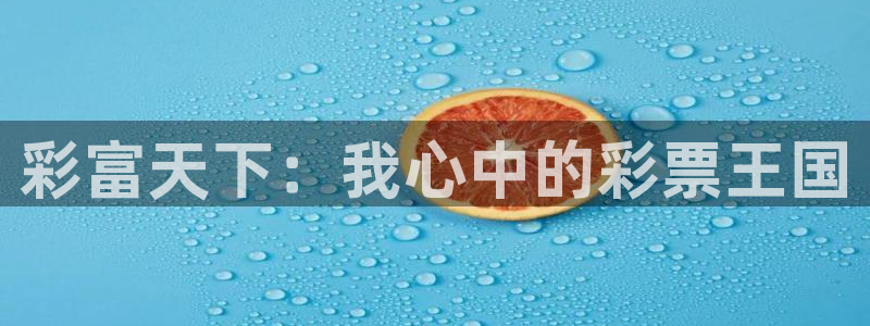 下载赢彩app最新版：彩富天下：我心中的彩票王国